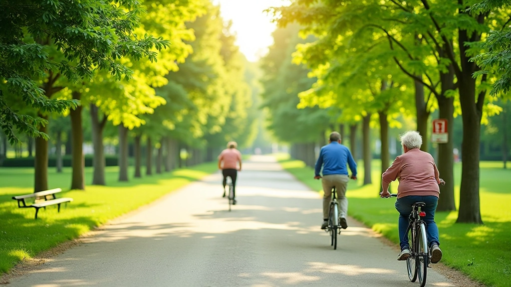 Kronvalda parks ar veloceļiem un kanāla skaistumu Rīgā, saulaina diena, ļoti daudz zaļuma